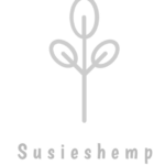 Susieshemp Logo Grey Evergreen Plant Buds