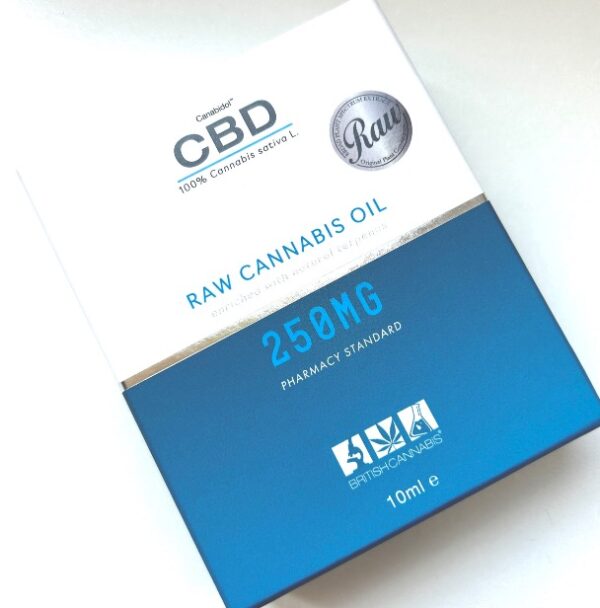 British Cannabis Raw CBD Oil 250mg Pack