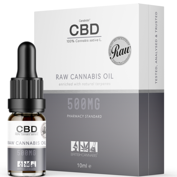 British Cannabis 500 CBD Raw Oil